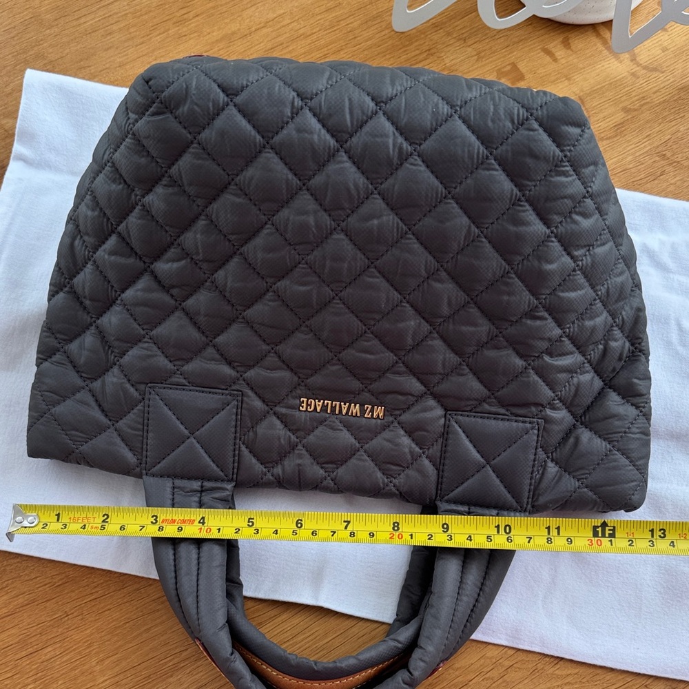 MZ Wallace Charcoal Quilted Tote - Picture 16 of 16